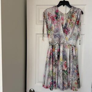 Vibrant Floral Women's Mini Dress size S